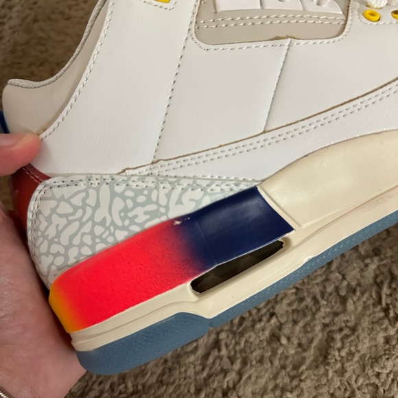 Jordan 3 j balvin Medellin sunset size 8 men - Picture 5 of 7
